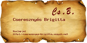 Cseresznyés Brigitta névjegykártya
