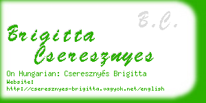 brigitta cseresznyes business card
